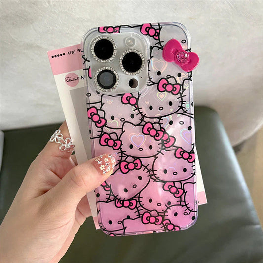 携帯電話ケース iPhone16/iPhone16Pro/iPhone16Pro max ケース hello kitty ソフトiPhone用  xjj2024182(AiPhone16用)