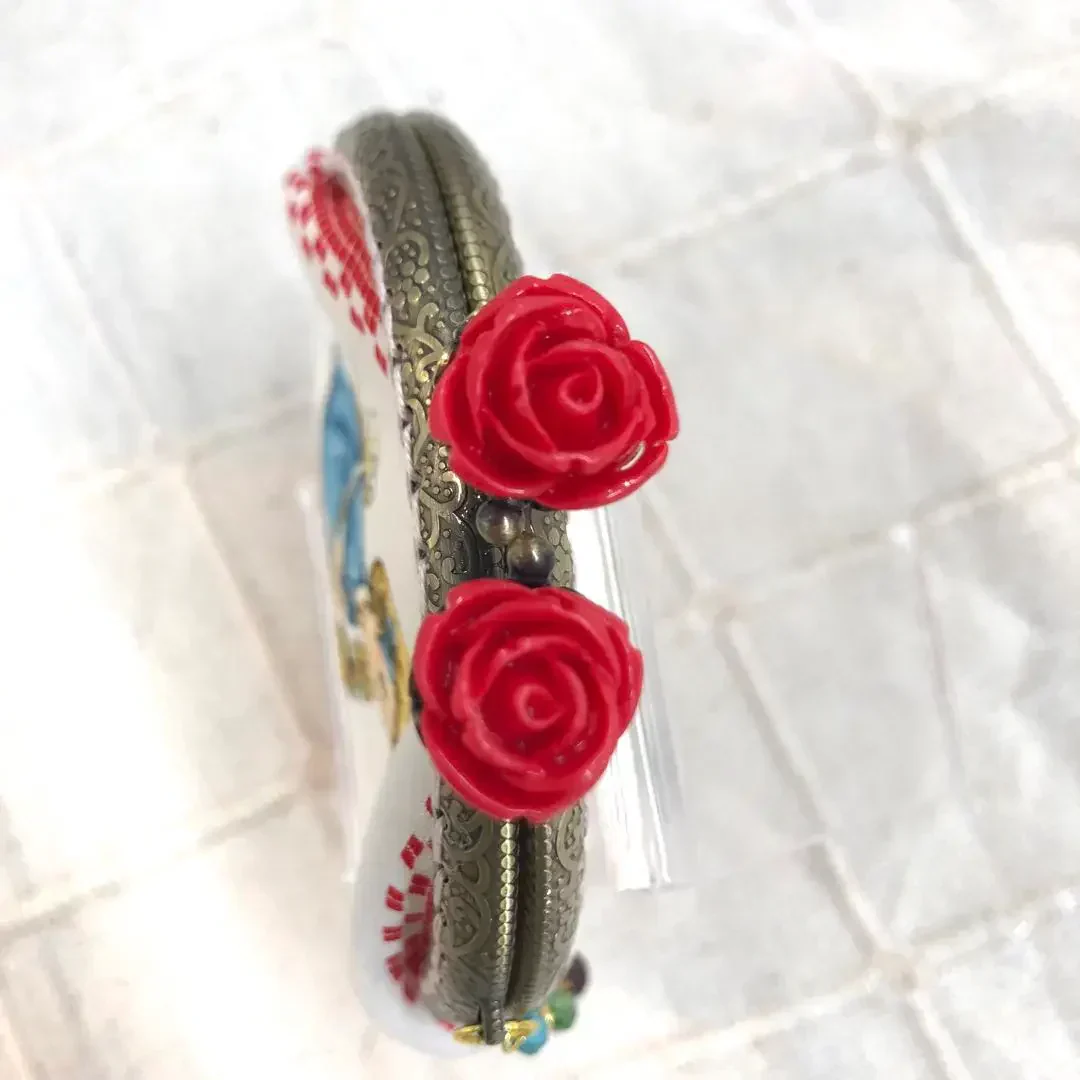 ガマ口 マーガレット & ソフィー 財布　小銭入れ　薔薇　がま口　がまぐち