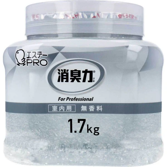 業務用消臭剤 エステー 消臭力 クラッシュゲルタイプ 室内用 無香料 本体 1.7kg X4個