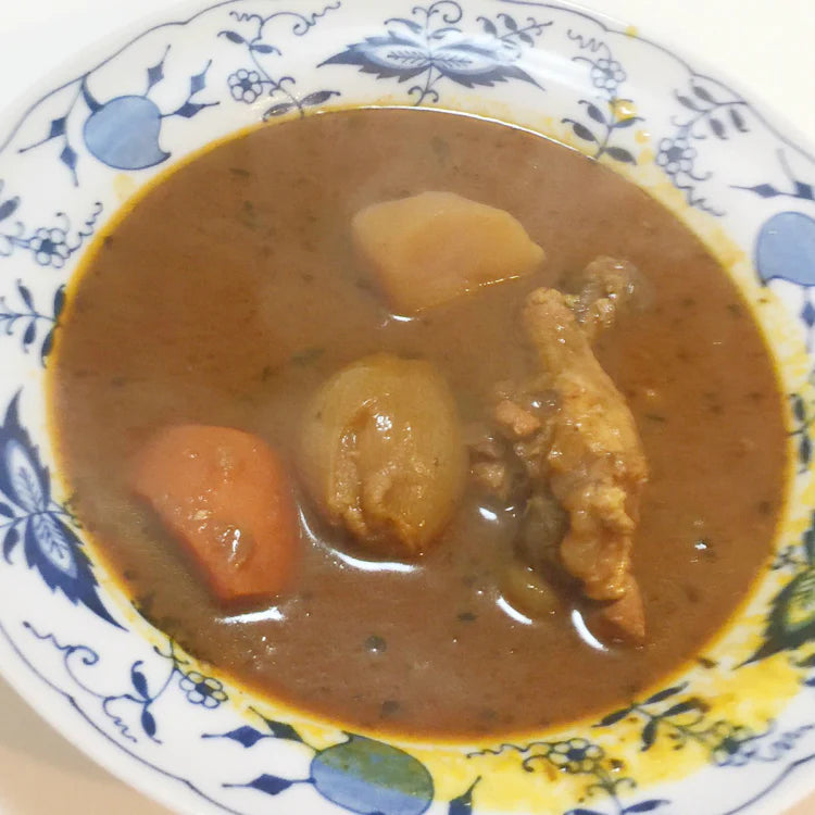 【超得ハイパーSALE】ゴロッと 玉ねぎ と骨付き チキン の スープカレー【2人前 260g×２袋】富良野市場/ネコポス