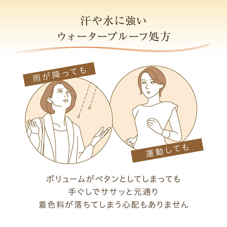 (ナチュラルブラウン)ドンナドンナ ボリュームアップ スタイリングスティック 21g 薄毛 白髪 髪やせ ウォータープルーフ メイク コスメ 素数 化粧品【送料無料】