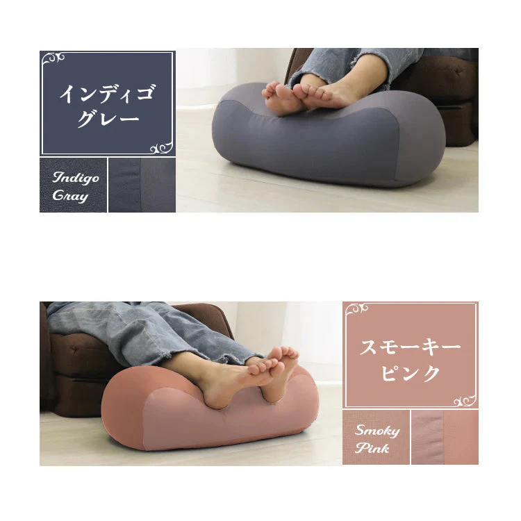 【スモーキーピンク】足枕 足用枕 足用まくら クッション 足上げ 枕 まくら 女性 男性 足 を 上げる あしまくら おすすめ 癒やし グッズ 健康 リラックス クッション ビーズ ビーズクッション 足置き枕 乗せ 寝るとき 快眠 安眠 腰痛 足の疲れ 健康 新生活