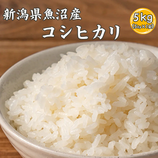 【白米】魚沼産 コシヒカリ 5kg 精白米 国産 国産コシヒカリ100％ 送料無料 精米工場からの直送品