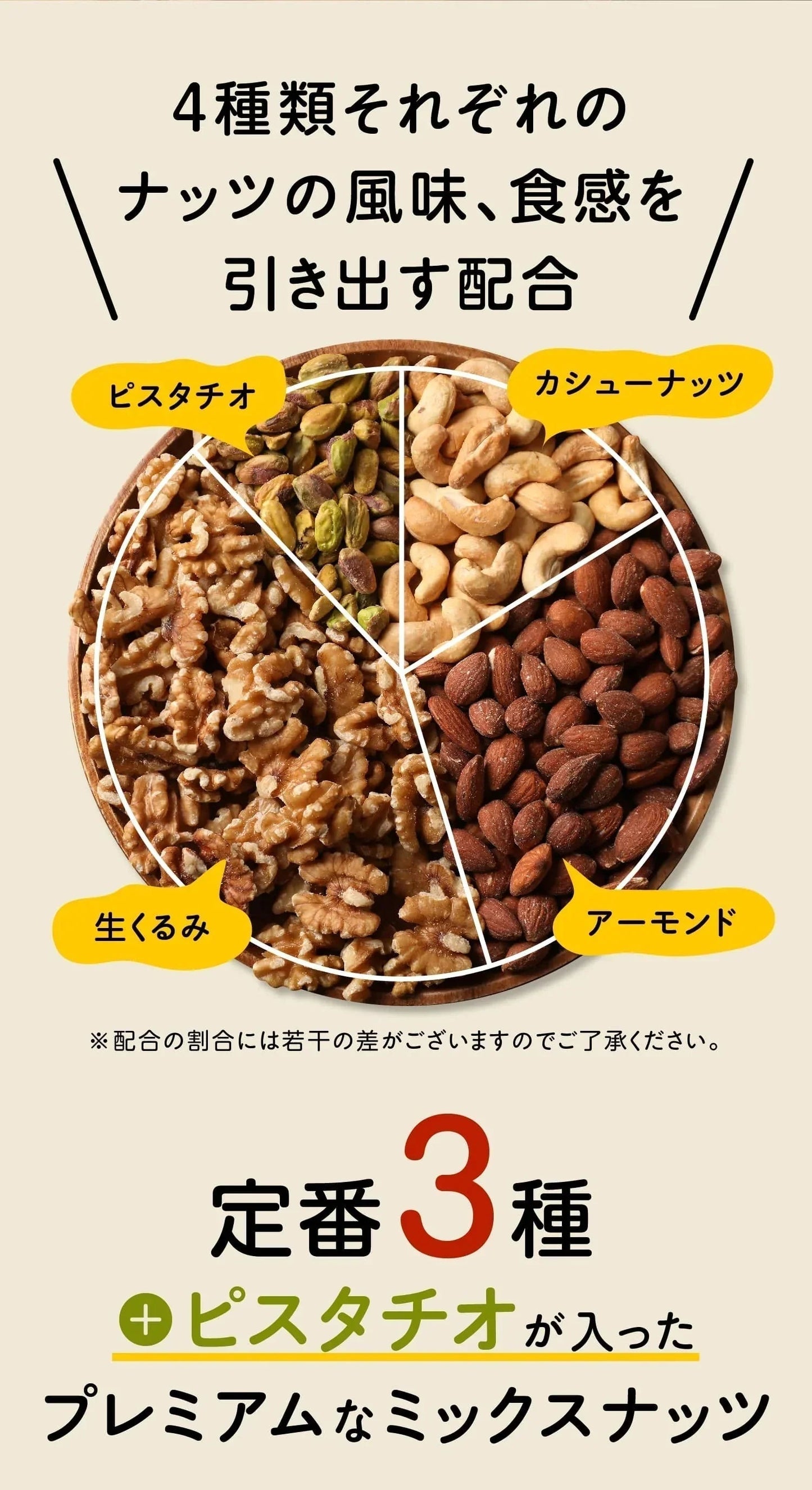 ピスタ入りミックスナッツ 400g 無添加 4種 生くるみ 素焼きアーモンド カシューナッツ ピスタチオ【プチプラ特集】