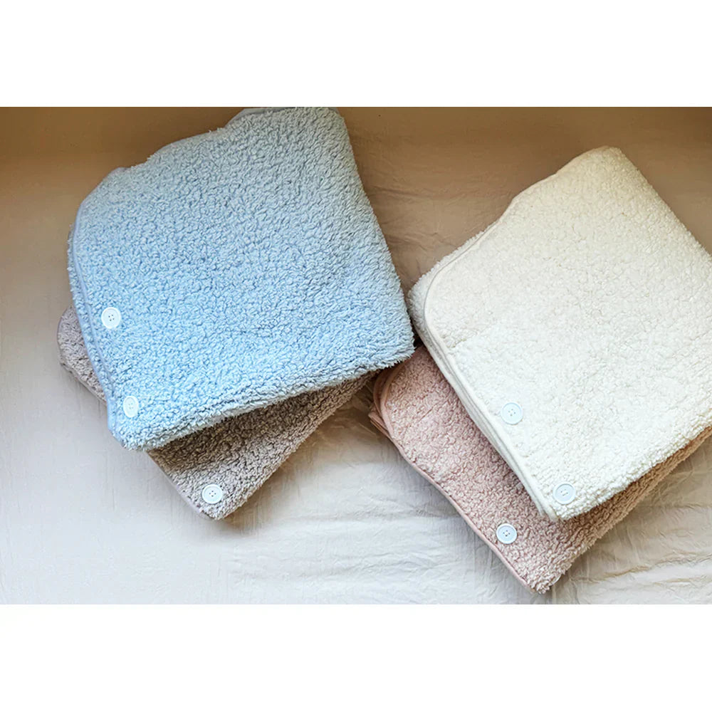 膝掛け しろくまアイボリー ひざ掛け ブランケット 75x135cm 巻きスカート 3Way モコモコ ふわふわ 洗える おしゃれ かわいい 軽い あったか