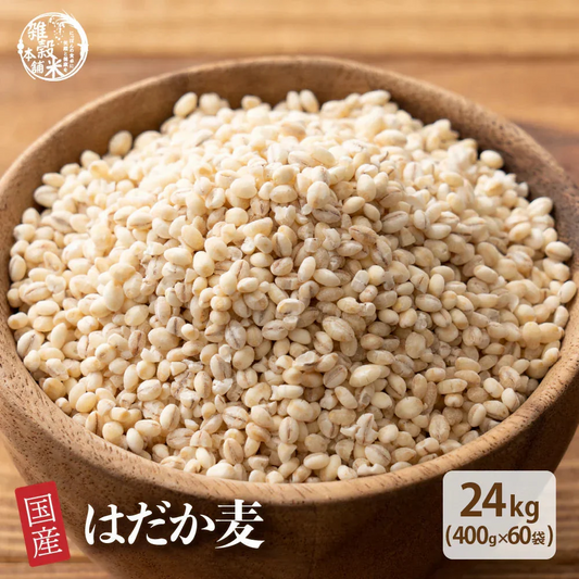雑穀 雑穀米 国産 はだか麦 24kg(400g×60袋)