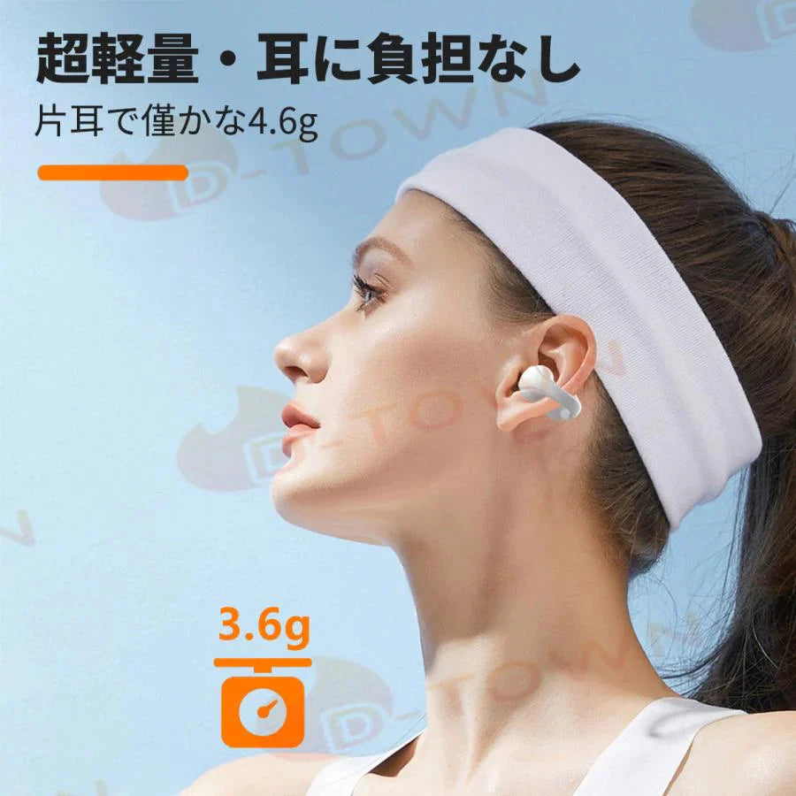 即納 イヤホン ブルートゥースイヤホン ヘッドホン 両耳 高音質 ワイヤレス 耳掛け式 自動ペアリング IPX7防水 Bluetooth 5.3 Air8 s049A(ブラック)