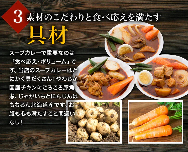 スープカレー 送料無料 札幌極みスープカレー 4食 豚角煮 チキン 北海道 レトルト