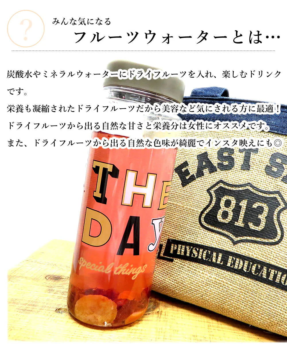 【3個入り】ハーブフルーツウォーター 巾着袋付きマイボトルセット 送料無料 フォンダンウォーター ハーブティー フルーツティー ティーバッグ 紅茶 かわいい ローズヒップ ハイビスカス ドライフルーツ
