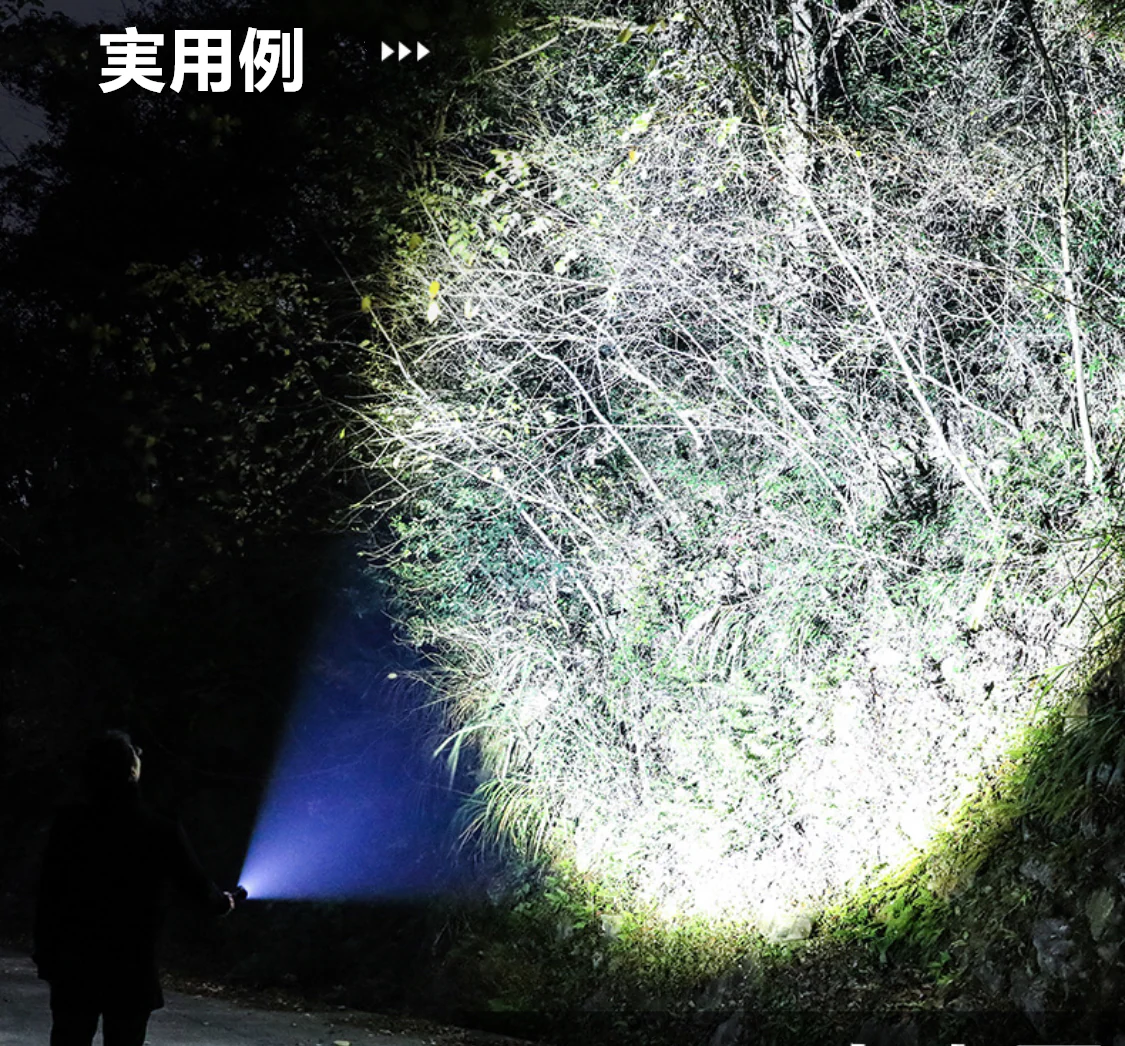 LEDライト 懐中電灯2021進化版 懐中電灯 LED懐中電灯 ハンディライト 充電式 超強力 ズーム 多モード 軍用 作業灯 充電池付き　乾電池使用可 停電 防水 防災対策 最新仕様！LEDライト 懐中電灯　ズーム機能 フラッシュライト 爆光 強力 防災グッズ 強力 防水(w024)