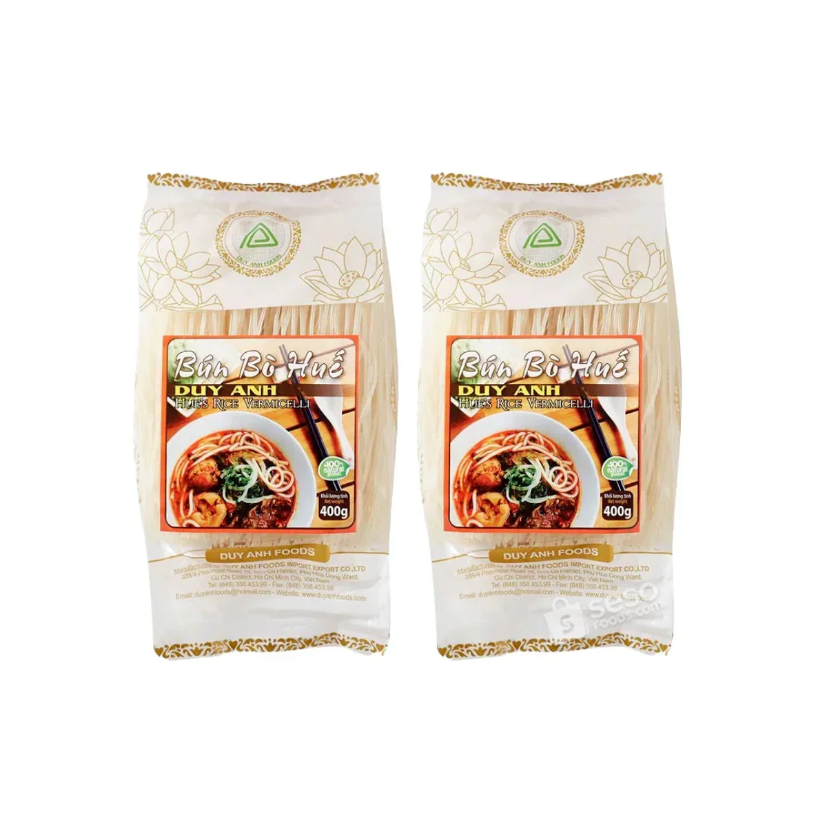 【3人シェア買いでお得】ブンボーフェ400g x 2パックセット【BUN BO HUE DUY ANH 2 GOI】
