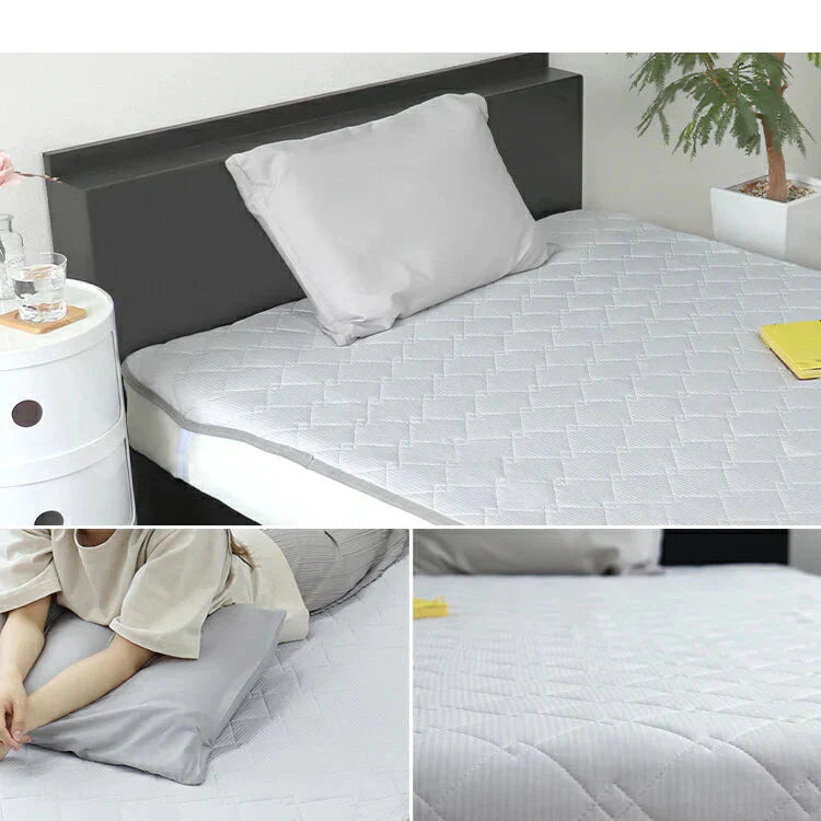 【シングル】敷きパッド 冷感 シングル 100×200 接触冷感 ひんやり 洗える 丸洗い可能 リバーシブル ベッドパッド ひんやりマット 冷感マット 冷感敷きパッド ひんやり敷きパッド クール敷パッド 夏 夏用 クール 涼感 冷感 涼しい 冷感寝具 涼感寝具 パイル