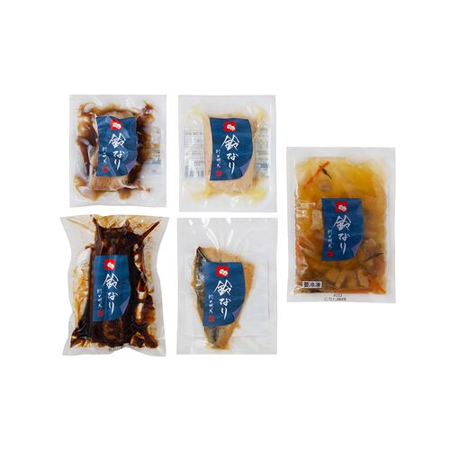 東京 新宿荒木町 日本料理 「鈴なり」 本格惣菜セット （鶏五目、豚の角煮、鶏の八幡巻、鶏の西京焼、さばの西京焼）