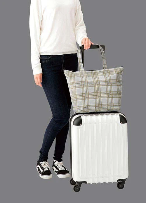 たためる トートバッグ もっトート / 旅行バッグ トラベルバッグ スーツケース セカンドバッグ 旅行 お土産 バッグオンバッグ