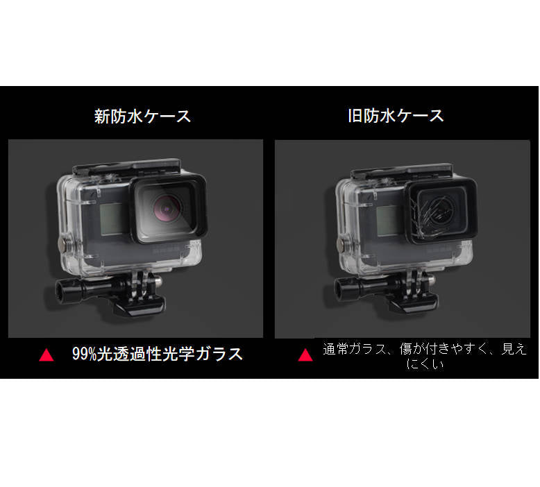 Gopro防水ケース ゴープロ7/6/5 HERO7Black/HERO6/HERO5 アクセサリー 防水ハウジング 防水 ケース フレーム 防水検査済 海 水中 GoPro ゴープロ