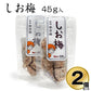 しお梅 45g×2個セット 国産 和歌山 南高梅 添加物不使用 【送料込み】【お届け不可地域：北海道・沖縄・離島】