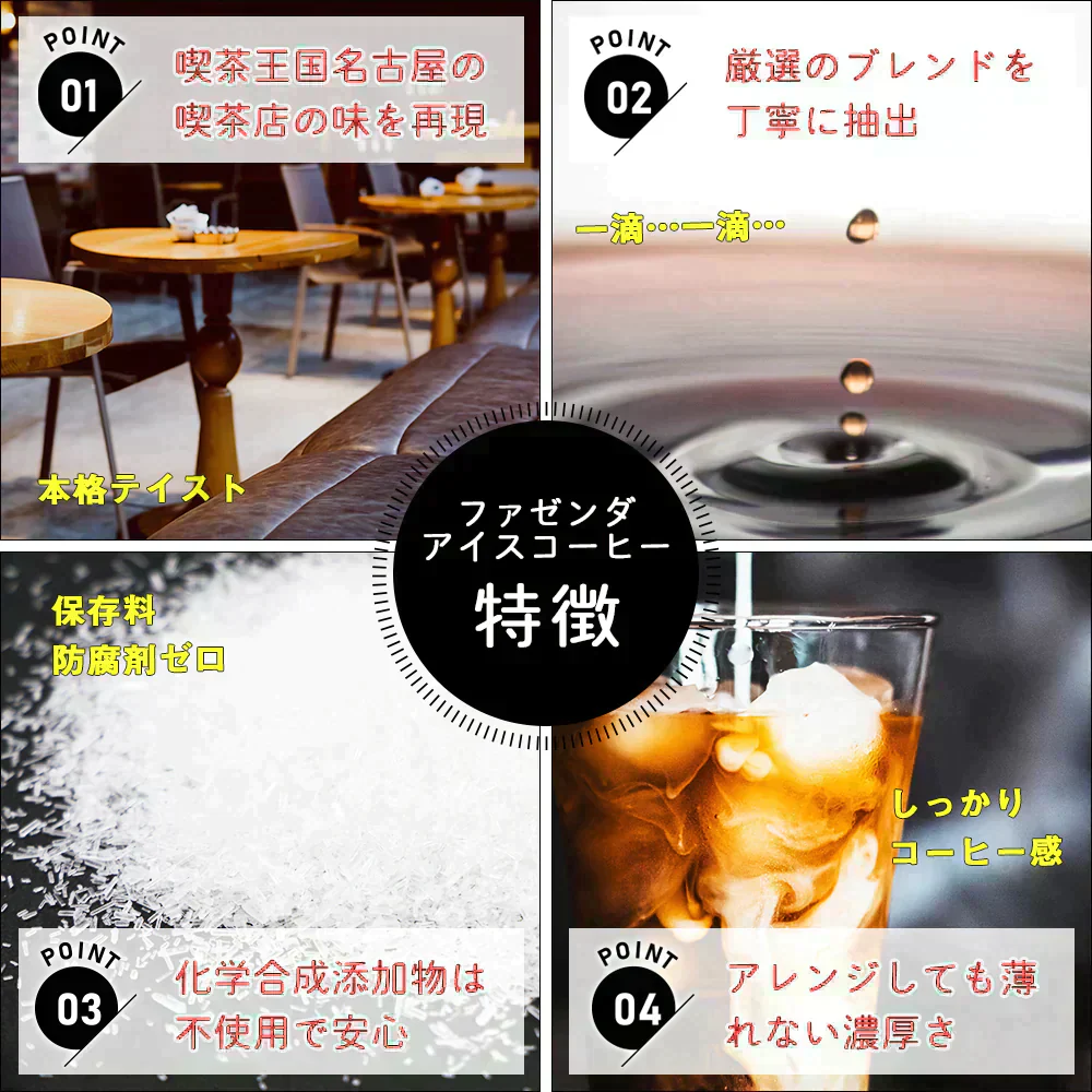 ファゼンダ　アイスコーヒー加糖　1L×12本