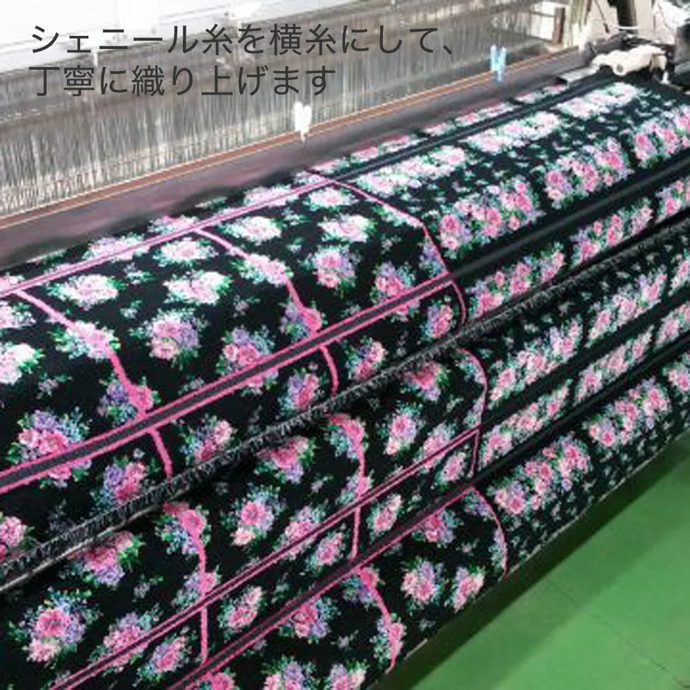 シェニール織り　ハンカチ 小花◆ハンカチ おしゃれ 花柄 敬老の日 女性 レディース 婦人 プレゼント ギフト 日本製 国産 母の日 可愛い かわいい