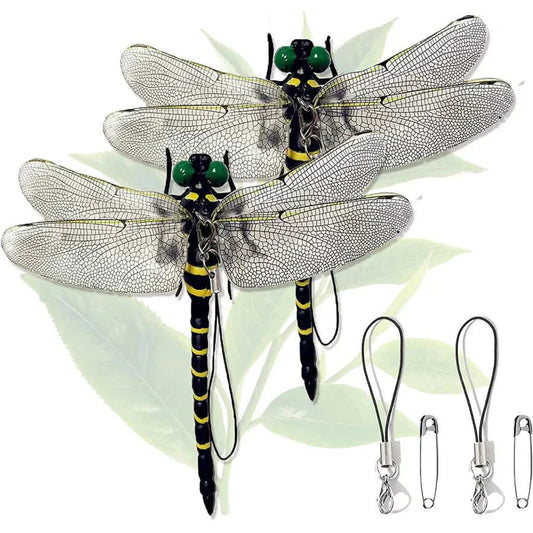 即納   12cm 2匹セット 虫除け 虫避け 虫よけ  昆虫 トンボ とんぼ 蜻蛉 おもちゃ お本物とほぼ同じサイズ