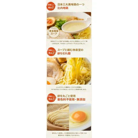 秋田比内地鶏ラーメン5食（麺＆スープ）