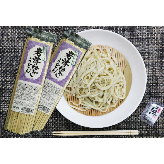 お塩でたべる 岩津ねぎうどん セット さきいか35ｇ入パック付き