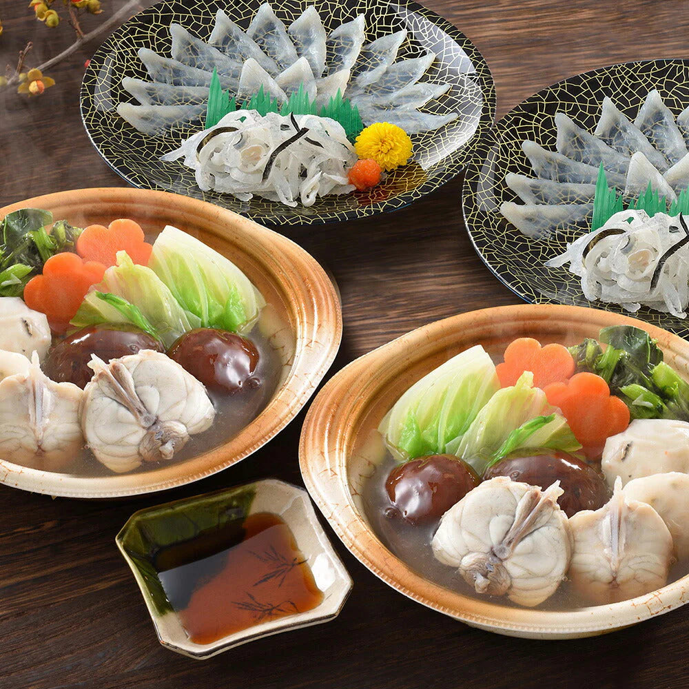 関とら本店 とらふく刺身＆とらふくちり個食鍋セット【送料込み】