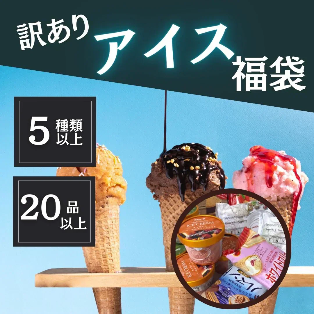【最終販売】訳ありアイス　福袋（5種以上20個以上）