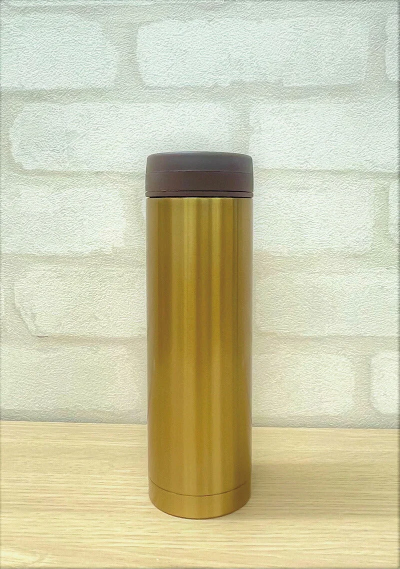 魔法瓶 水筒 310ml 保冷/保温 洗いやすい マグボトル ゴールド 金色 軽量 子ども 大人
