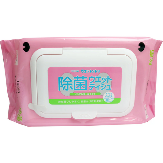 除菌ウエットティシュ ネピア ウエットントン ノンアルコール 無香料 50枚入りＸ24個