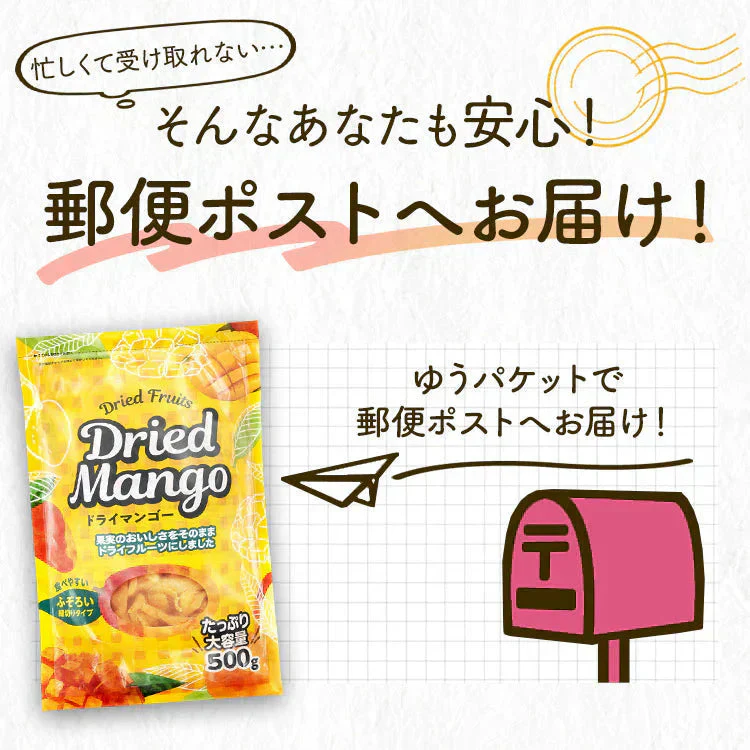 【カートアップNG】不揃い ドライマンゴー 500g×2袋