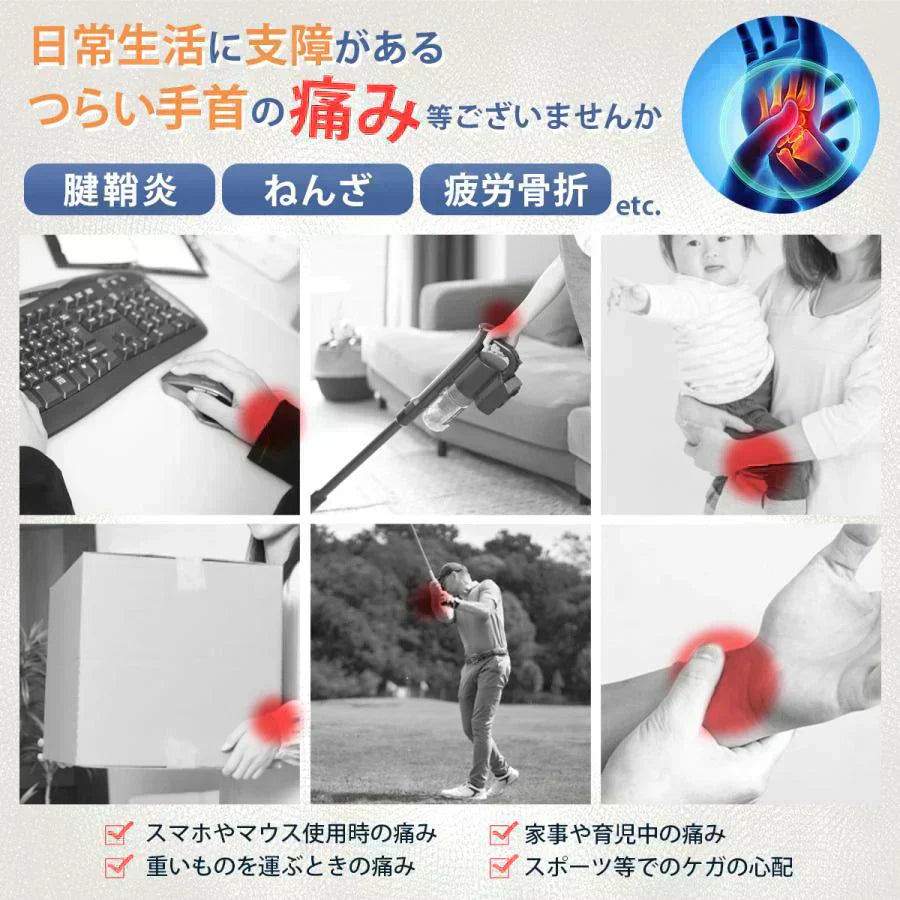 【１１月下旬入荷予定分予約販売】手首 サポーター 腱鞘炎 固定 温め 手首サポーター 保温 両手