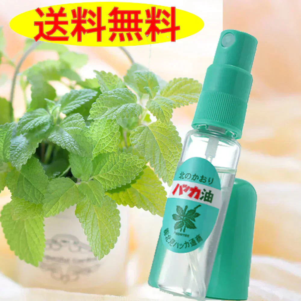ハッカ油 スプレーお得セット (本体11.5ml×1箱、詰替え11.5ml×2本入×1箱) マスクスプレー 消臭 北見通商 口臭 予防 虫よけ ダイエット お風呂 紅茶 夏 海 プール アロマ ミント【ご新規さん限定商品】