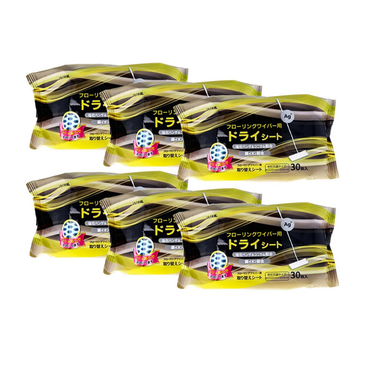 iiもの本舗 フローリングワイパー用ドライシート 無香料 各社共通サイズ 30枚 6個入り X6パック