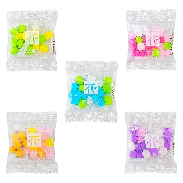 【 花金平糖 4g 50個セット 】金平糖 こんぺいとう コンペイトウ 和菓子 中華菓子 お菓子 駄菓子 大人買い 業務用 大量 メール便 ポスト投函 ばらまき おやつ