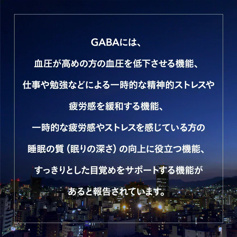 血圧 睡眠 ストレス GABA《約1ヶ月分》 機能性表示食品 GABA1粒100mg配合 テアニン トリプトファン グリシン