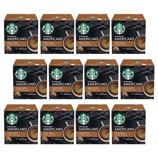 ネスカフェ ドルチェグスト 専用カプセル スターバックス ハウスブレンド ×12箱【3?4営業日以内に出荷】【送料無料】ネスレ ネスカフェ コーヒー ホットコーヒー スタバ