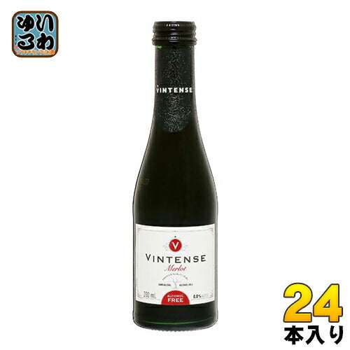 湘南貿易 ヴィンテンス メルロー ミニ 200ml 瓶 24本入 ノンアルコールワイン 赤 〔ノンアルコールワイン メルロー〕