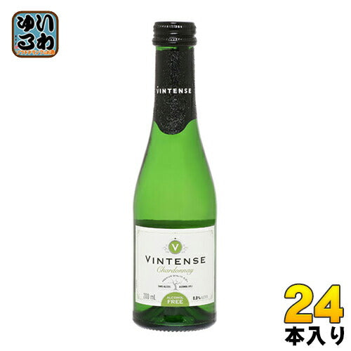 湘南貿易 ヴィンテンス シャルドネ ミニ 200ml 瓶 24本入 ノンアルコールワイン 白 〔ノンアルコールワイン シャルドネ〕