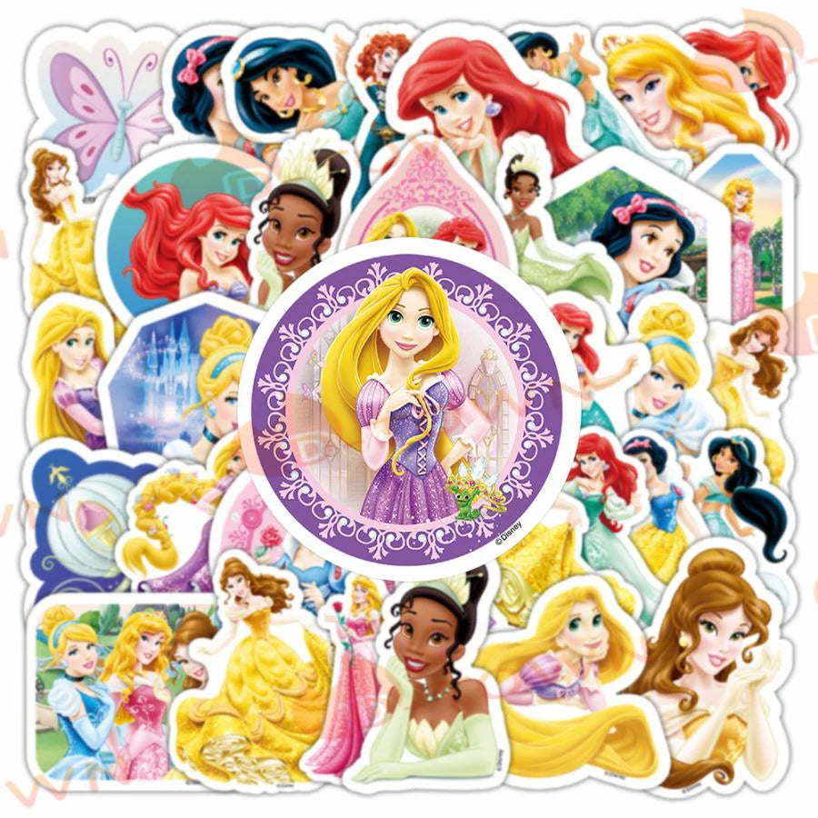 即納 50枚 アニメ シール ディズニー アナと雪の女王 可愛い おしゃれ DIYステッカー スーツケースステッカー スノーボード スーツケース ギター 車 バイク s117c