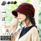 【XL58-61cm-ナイトレッド】【商品名：ミラクルキャスダウンHAT】