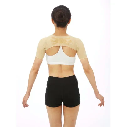 【ゲルでシャキっと背筋インナー】巻き肩やネコ背を軽減しピーンと美しい姿勢に 着用するだけで肩甲骨を引き締め自然と背筋を伸ばし、見た目の印象が若々しく 短めの袖なので半袖にもぴったり。背筋 猫背 ネ古瀬 巻き方 姿勢強制 セルフケア 簡単 隙間時間 ながらケア 姿勢美人 肩甲骨 引き寄せ 市生保 立体編立 姿勢補正 アウターに響きにくい 食い込みにくい 伸縮性 背筋インナー 背筋用 正グッズ ポーター 健康グッズ 背筋を伸ばす　伸縮性