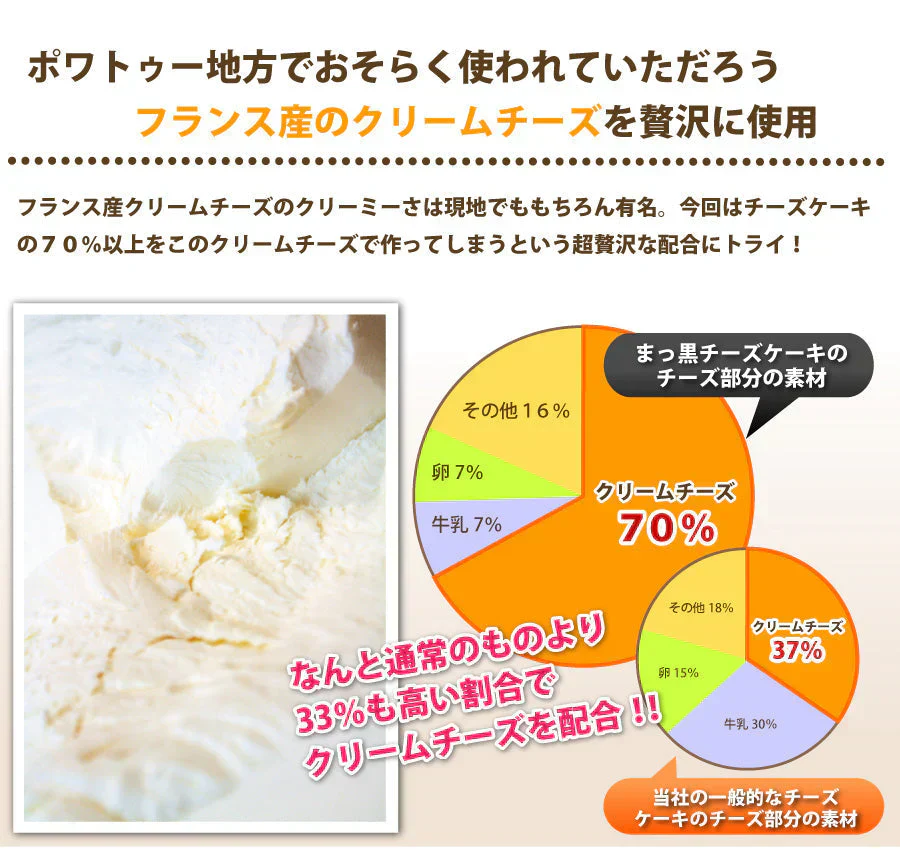 まっ黒チーズケーキMサイズ