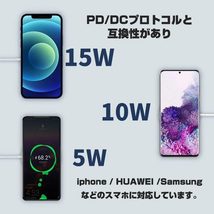 iphone12 ワイヤレス充電器 マグネット充電器 ワイヤレスチャージャー 磁石 PD15W cb-004
