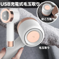 人気 電動 毛玉取り 3枚式刃   USB充電式　ホワイト×ピンク