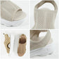 厚底サンダル 「Sサイズホワイト」 24～24.5cm 無地 メッシュ 滑りにくい ap114-bk-xl