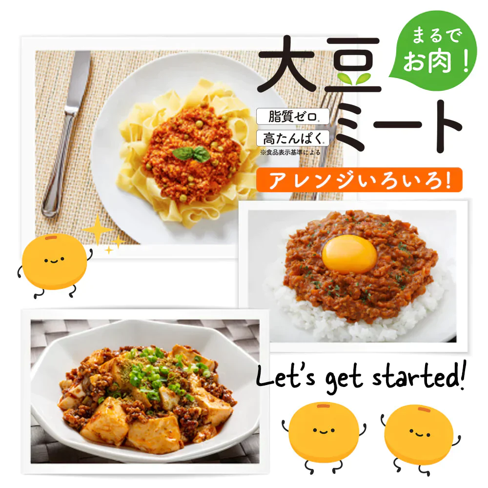 大豆ミート 500g (ミンチタイプ)  代替肉 [ 国内製造 大豆100% 脂質ゼロ ダイエット 健康 食物繊維 豆腐 大豆 肉代用 料理 イソフラボン ] K