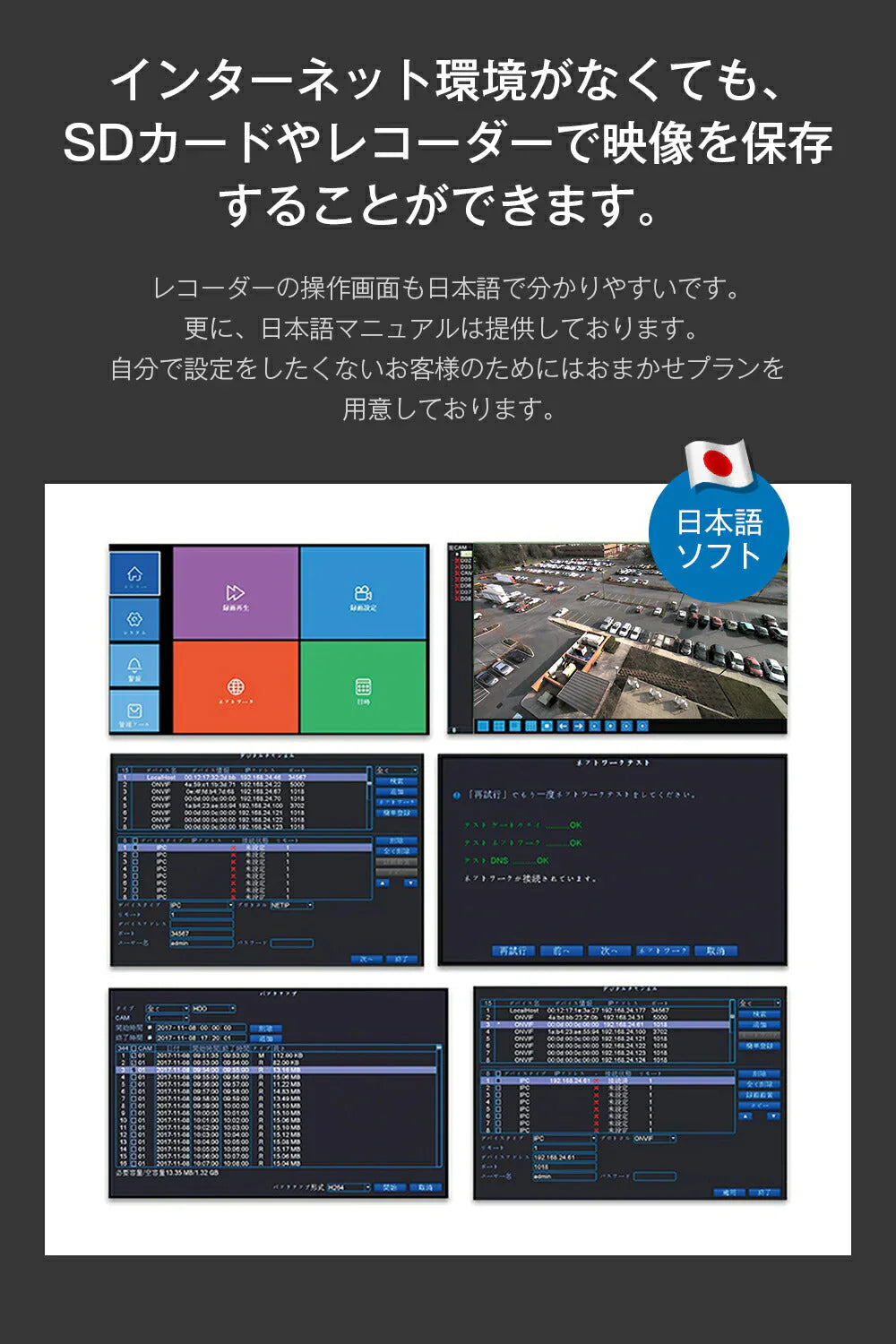 防犯カメラ4台 無線ルーター1台 セット WIFI監視カメラ 設定不要 初期設定済み 400万画素 夜間フルカラー 屋外 遠隔監視 会話可能 メモリカード録画対応