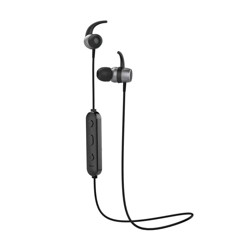 【シルバー】ブルートゥースイヤホン Bluetooth 4.2 ワイヤレスイヤホン 高音質 日本語音声通知 8時間連続再生 IPX4防水 ヘッドセット マイク内蔵 ハンズフリー 超長待機