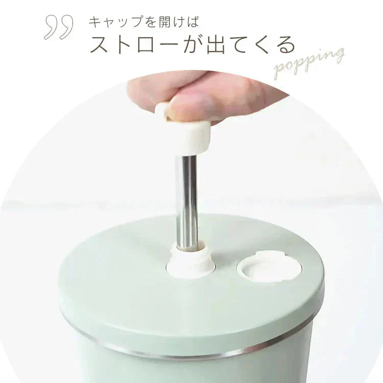 【ピンクグレージュ】☆新色☆ タンブラー ストロー付き 蓋付 水筒 600ml 大容量 保温 保冷 真空断熱 二重構造 ステンレスタンブラー こぼれない コーヒーボトル マグボトル