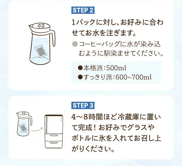 【最短当日出荷】水出しコーヒー　１０個入（約30杯分 コーヒーバッグ 珈琲 コールドブリュー コーヒー 水で抽出）